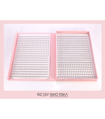 Gotowe Kępki Rzęs 12D/0,05/D (800 szt. 6-12) – Mix Palette