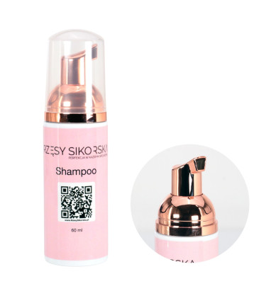 Szampon do rzęs w piance z aloesem 60ml – Rzęsy Sikorska