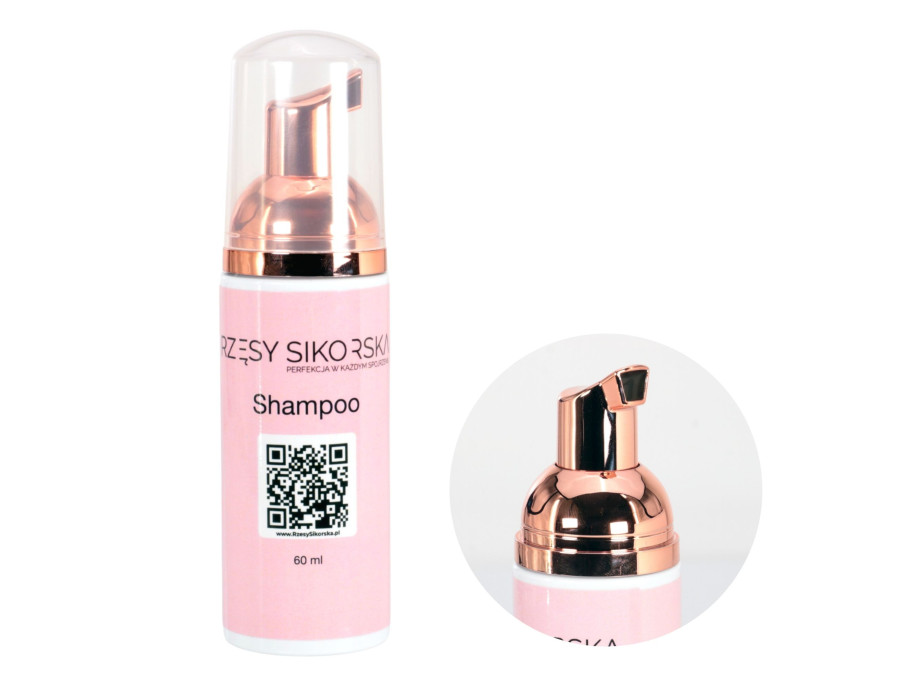 Szampon do rzęs w piance z aloesem 60ml – Rzęsy Sikorska