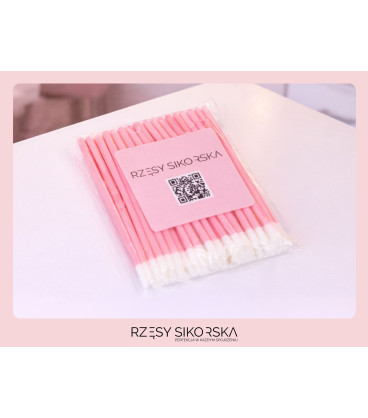 Profesjonalne aplikatory welurowe do rzęs – 50 szt.