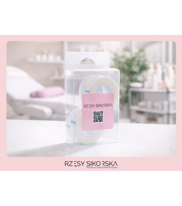 Biała Taśma PE Perforowana 1,25cm X 9m | Zestaw 4 sztuki