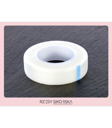 Biała Taśma PE Perforowana do rzęs 1,25cm X 9m | Zestaw 4 sztuki