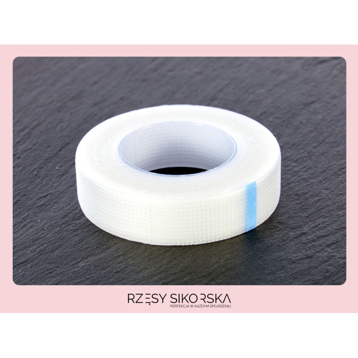 Biała Taśma PE Perforowana do rzęs 1,25cm X 9m | Zestaw 4 sztuki