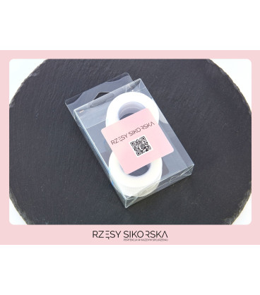 Biała Taśma PE Perforowana 1,25cm X 9m | Zestaw 4 sztuki