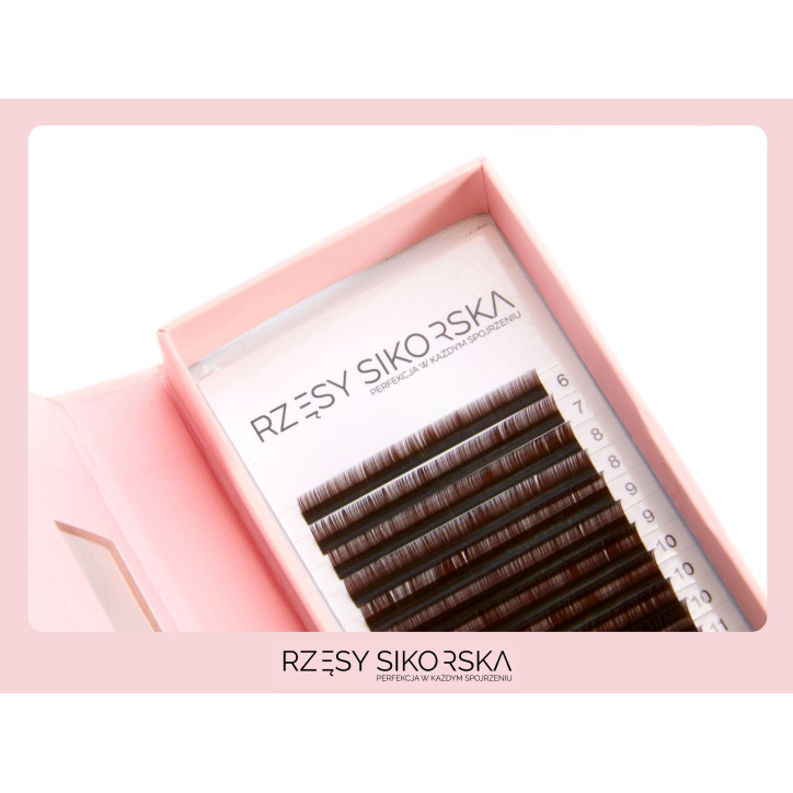Rzęsy Sikorska Premium Dark Brown Chocolate - Mix Palette Rzęsy Sikorska Premium Dark Brown Chocolate - Mix Palette