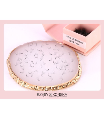 Zestaw Gotowe Kępki Rzęs 5D/0,07/D 6-14mm (2250 szt.)