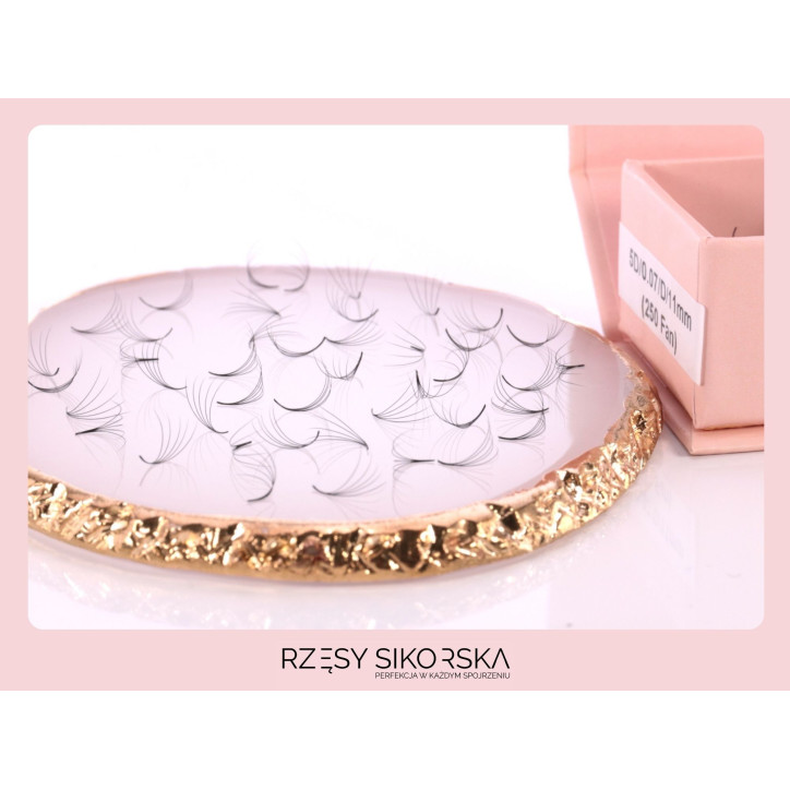 Zestaw Gotowe Kępki Rzęs 5D/0,07/D 6-14mm (2250 szt.)