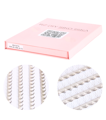 Gotowe Kępki Rzęs 6D/0,07/D (1200 szt. 6-13) – Mix Palette
