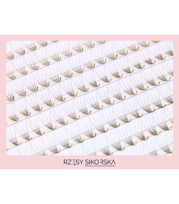 Gotowe Kępki Rzęs 4D/0,07/D (1200 szt. 6-13)  – Mix Palette