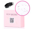 Rzęsy Sikorska - Gotowe Kępki Rzęs 3D/0,07 (1000 szt.) Black – Single Box