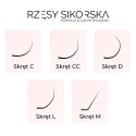Gotowe Kępki Rzęs 3D/0,07 (1000 szt.) Black – Single Box Gotowe Kępki Rzęs 3D/0,07 (1000 szt.) Black – Single Box