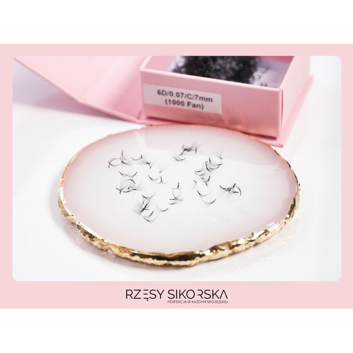 Gotowe Kępki Rzęs 6D/0,07 (1000 szt.) Black – Single Box