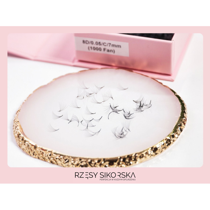 Gotowe Kępki Rzęs 8D/0,05 (1000 szt.) Black – Single Box