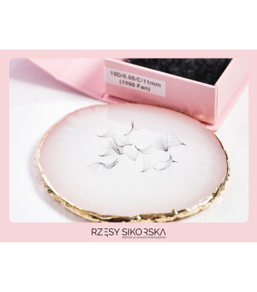 Gotowe Kępki Rzęs 10D/0,05 (1000 szt.) Black – Single Box