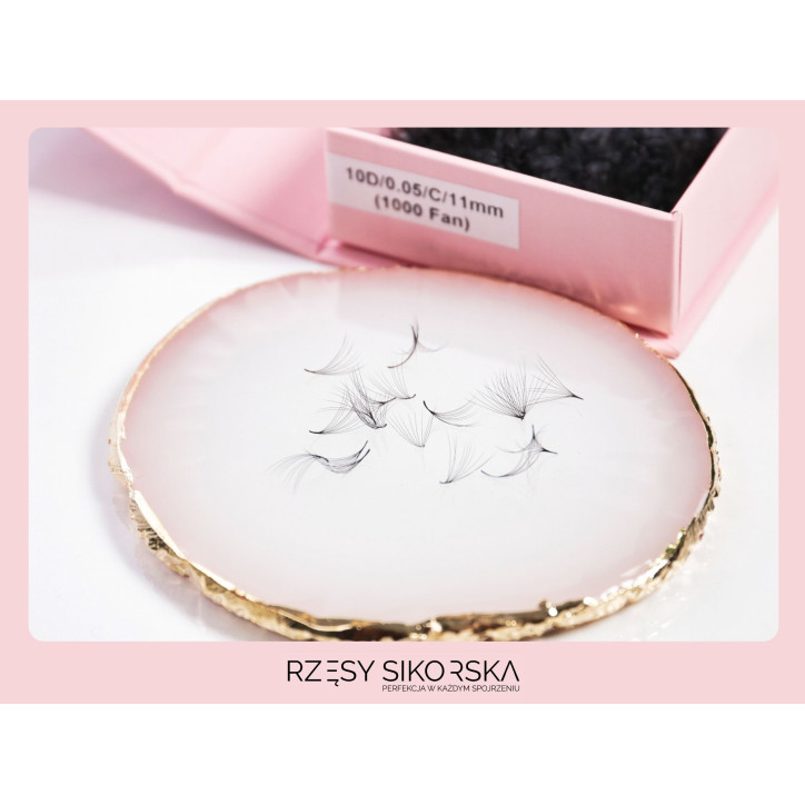 Gotowe Kępki Rzęs 10D/0,05 (1000 szt.) Black – Single Box