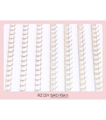 Gotowe Kępki Rzęs 3D/0,07 (1200 szt. 6-13) Black – Mix Palette