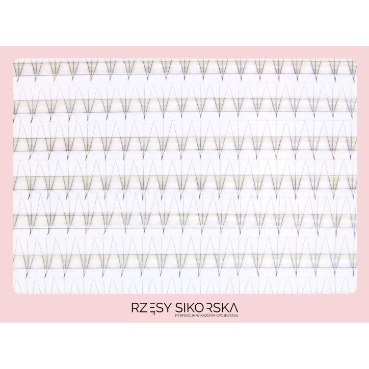 Gotowe Kępki Rzęs 3D/0,07 (1200 szt. 6-13) Black – Mix Palette Gotowe Kępki Rzęs 3D/0,07 (1200 szt. 6-13) Black – Mix Palette