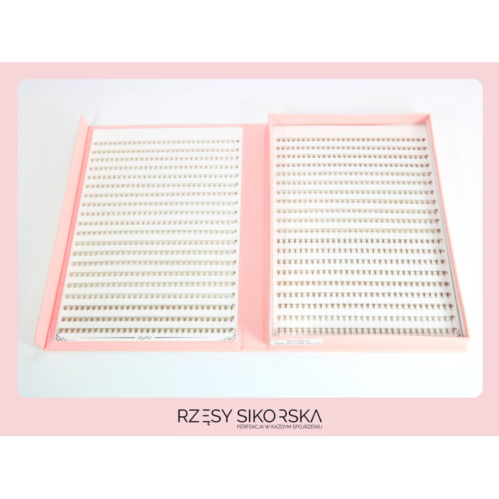Gotowe Kępki Rzęs 4D/0,07 (1200 szt. 6-13) Black – Mix Palette Gotowe Kępki Rzęs 4D/0,07 (1200 szt. 6-13) Black – Mix Palette