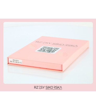 Rzęsy Sikorska - Gotowe Kępki Rzęs 4D/0,07 (1200 szt. 6-13) Black – Mix Palette