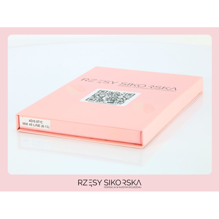 Gotowe Kępki Rzęs 4D/0,07 (1200 szt. 6-13) Black – Mix Palette Gotowe Kępki Rzęs 4D/0,07 (1200 szt. 6-13) Black – Mix Palette