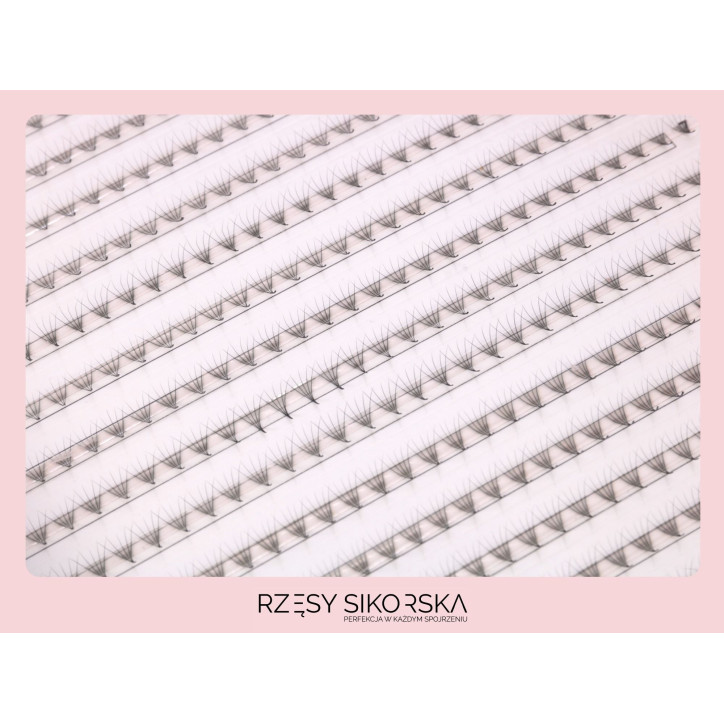 Gotowe Kępki Rzęs 5D/0,07 (1200 szt. 6-13) Black – Mix Palette