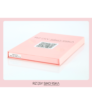 Rzęsy Sikorska - Gotowe Kępki Rzęs 5D/0,07 (1200 szt. 6-13) Black – Mix Palette