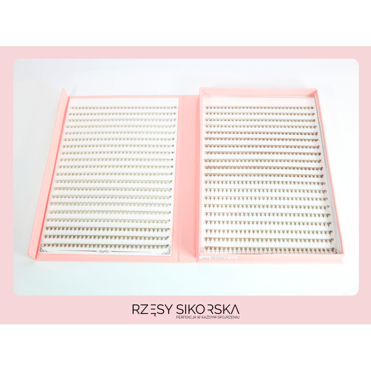 Gotowe Kępki Rzęs 5D/0,07 (1200 szt. 6-13) Black – Mix Palette