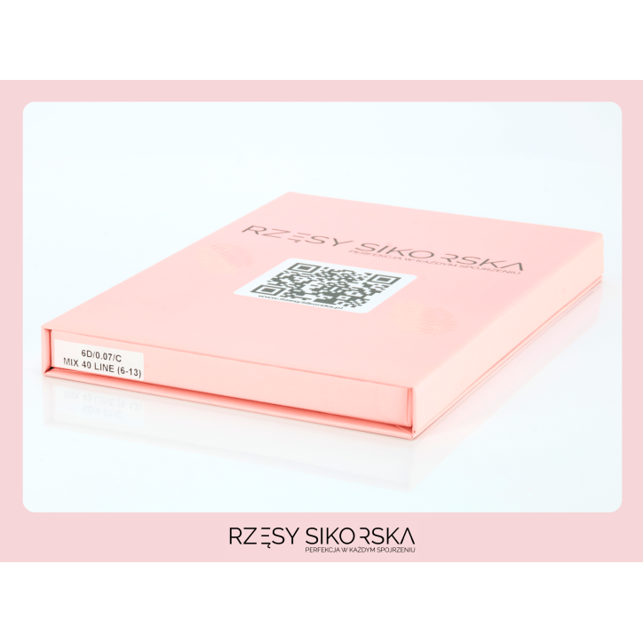 Gotowe Kępki Rzęs 6D/0,07 (1200 szt. 6-13) Black – Mix Palette