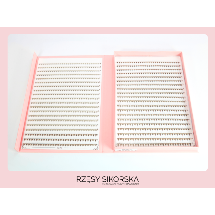 Gotowe Kępki Rzęs 6D/0,07 (1200 szt. 6-13) Black – Mix Palette