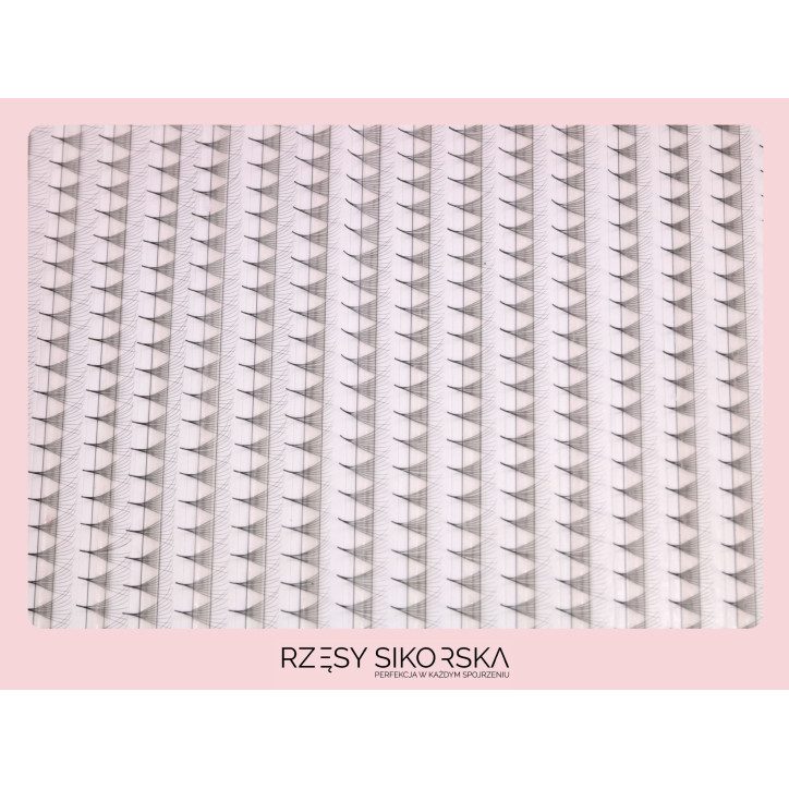 Gotowe Kępki Rzęs 8D/0,05 (1200 szt. 6-13) Black – Mix Palette