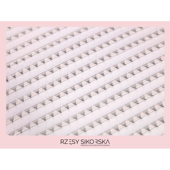 Gotowe Kępki Rzęs 8D/0,05 (1200 szt. 6-13) Black – Mix Palette