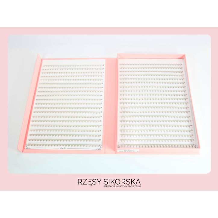 Gotowe Kępki Rzęs 8D/0,05 (1200 szt. 6-13) Black – Mix Palette