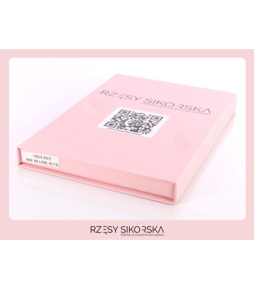 Rzęsy Sikorska - Gotowe Kępki Rzęs 12D/0,05 (800 szt. 6-12) Black – Mix Palette