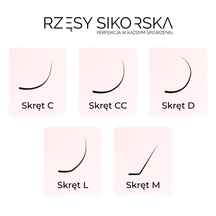 Gotowe Kępki Rzęs 5D/0,07 (1200 szt. 6-13) Dark Brown – Mix Palette