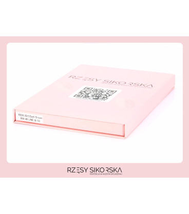 Rzęsy Sikorska - Gotowe Kępki Rzęs 10D/0,05 (1200 szt. 6-13) Dark Brown – Mix Palette