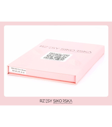 Rzęsy Sikorska - Gotowe Kępki Rzęs 12D/0,05 (800 szt. 6-13) Dark Brown – Mix Palette