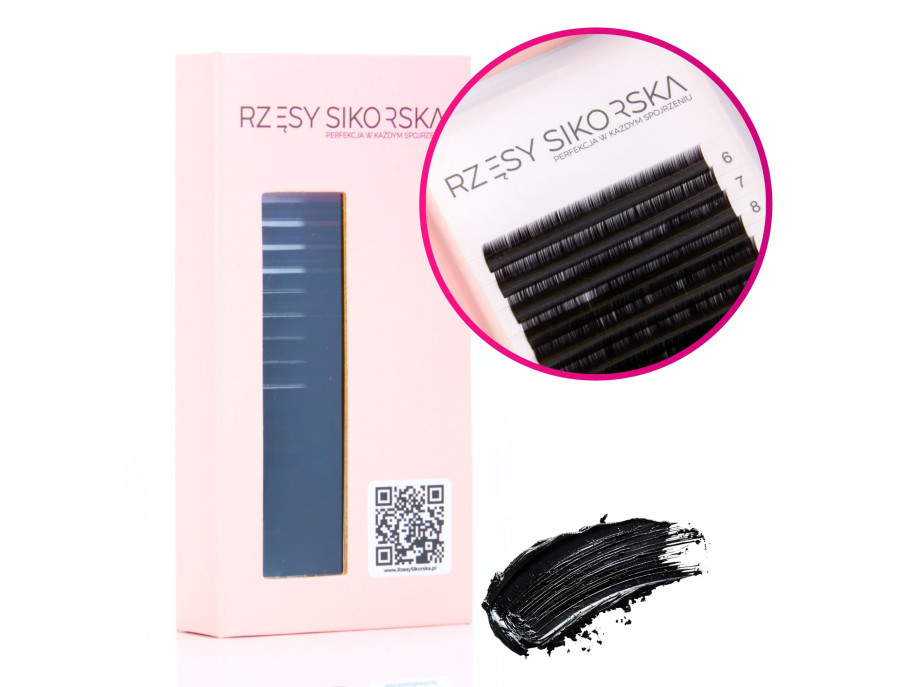 Rzęsy Sikorska Premium Black - Mix Palette