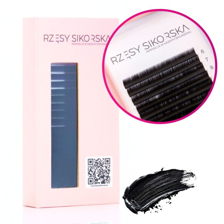 Rzęsy Sikorska Premium Black - Mix Palette Rzęsy Sikorska Premium Black - Mix Palette