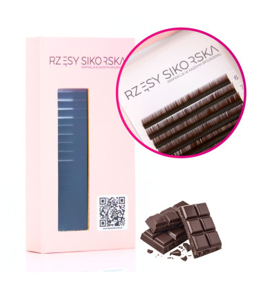 Rzęsy Sikorska Premium Dark Brown - Mix Palette