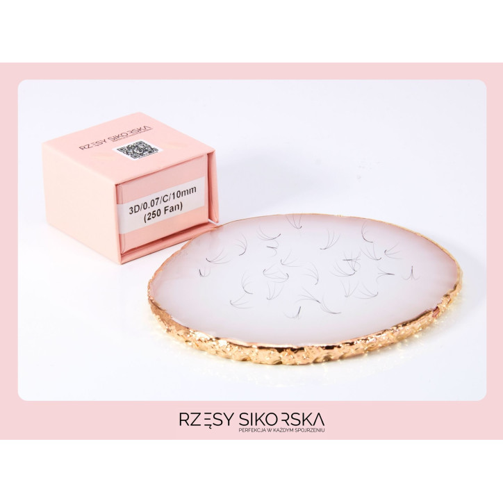 Gotowe Kępki Rzęs 3D/0,07 6-14mm (2250 szt.) Black - Zestaw