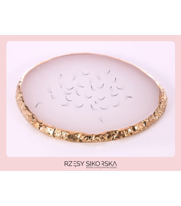 Rzęsy Sikorska - Gotowe Kępki Rzęs 4D/0,07 6-14mm (2250 szt.) Black - Zestaw