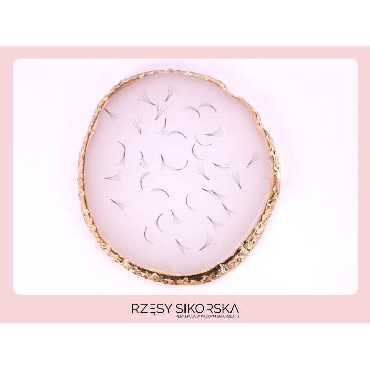 Gotowe Kępki Rzęs 5D/0,07 6-14mm (2250 szt.) Black - Zestaw