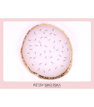 Rzęsy Sikorska - Gotowe Kępki Rzęs 10D/0,05 6-14mm (2250 szt.) Black - Zestaw