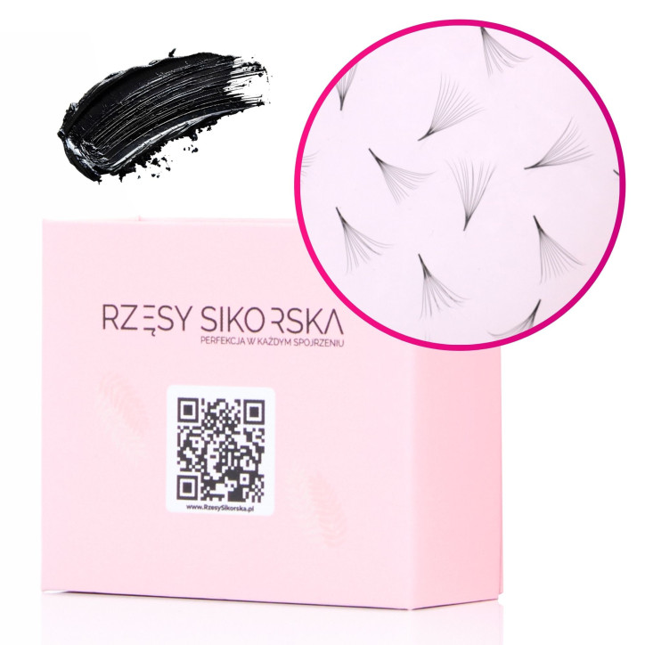 Gotowe Kępki Rzęs 12D/0,05/C (1000 szt.) – Single Box