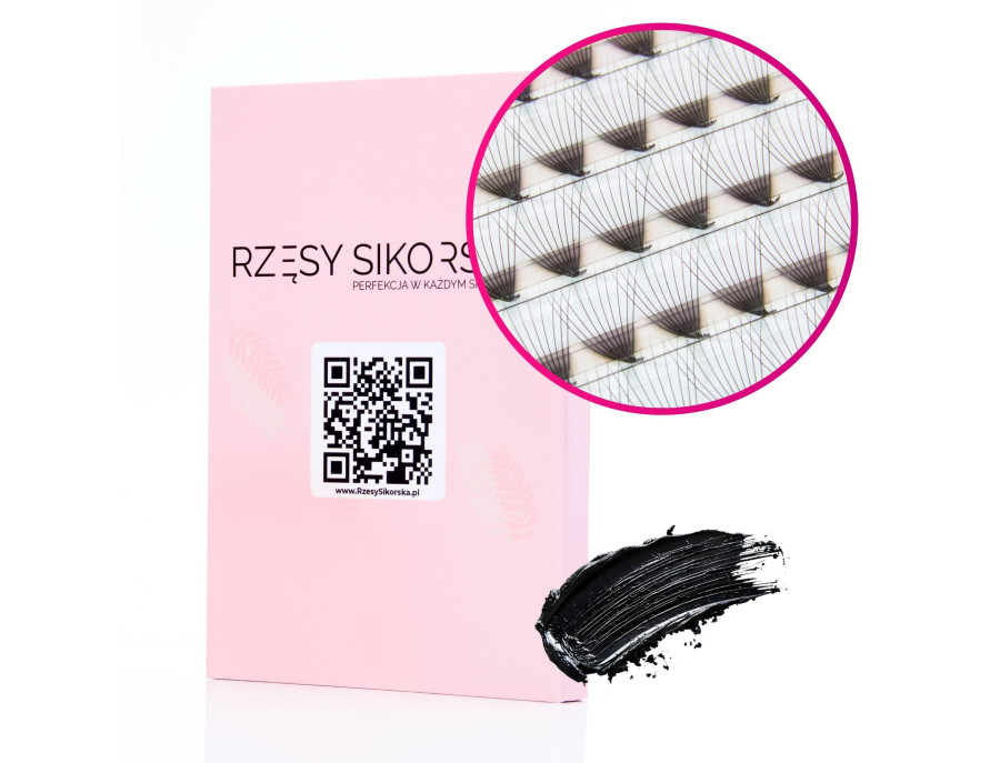 Gotowe Kępki Rzęs 10D/0,05/C (1200 szt. 6-12) – Mix Palette