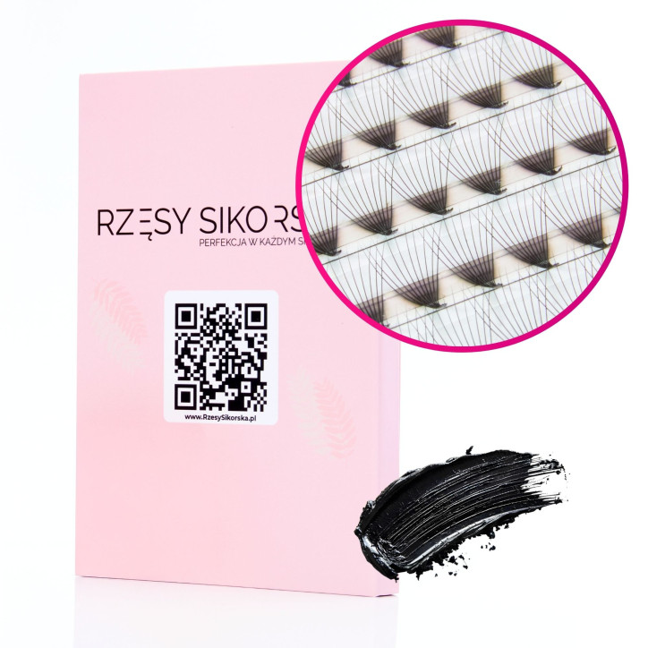 Gotowe Kępki Rzęs 10D/0,05/C (1200 szt. 6-12) – Mix Palette