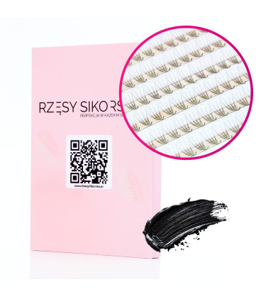 Gotowe Kępki Rzęs 4D/0,07/D (1200 szt. 6-13)  – Mix Palette