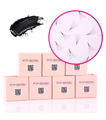 Zestaw Gotowe Kępki Rzęs 12D/0,05/D 6-12mm (1750 szt.)