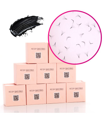 Zestaw Gotowe Kępki Rzęs 6D/0,07/D 6-14mm (2250 szt.)