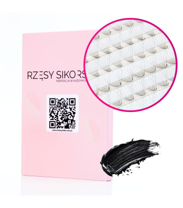 Gotowe Kępki Rzęs 8D/0,05/D (1200 szt. 6-12) – Mix Palette